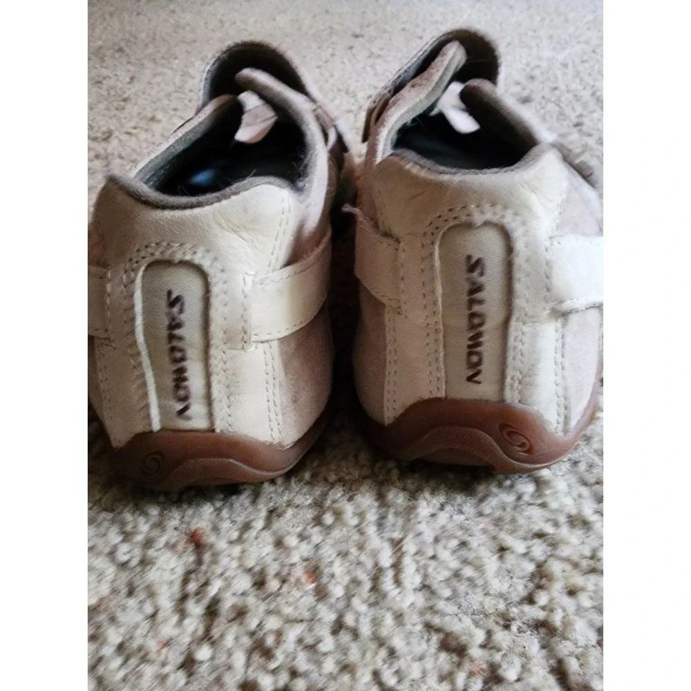Salomon Womens 7.5 Mary Jane Shoes Contagrip Leather Suede Gorpcore Y2K